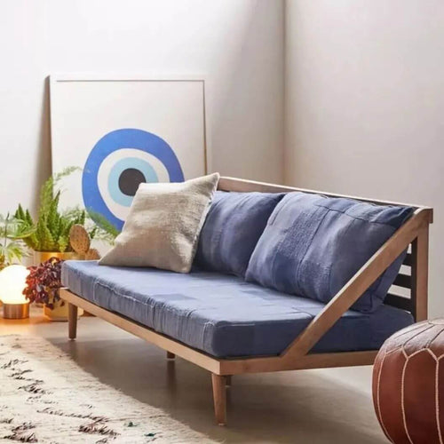 Indigo Wooden Sofa