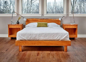 Live Edge Wooden Bed
