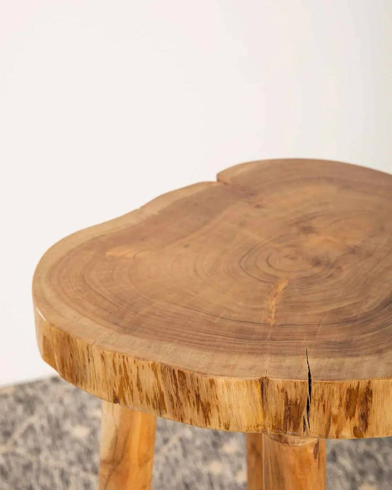 Exquisite Karai Acacia Wood Side Table
