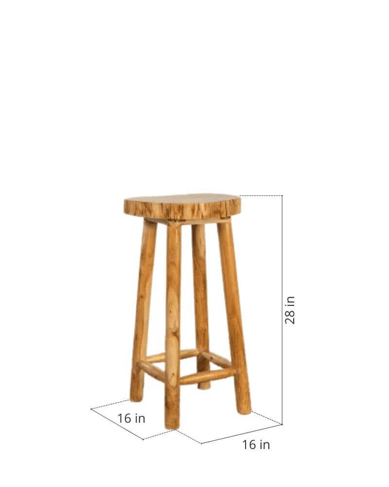 Exquisite Karai Acacia Wood Side Table