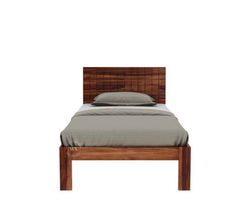 Sublime Shisham Single Bed (Honey Finish)
