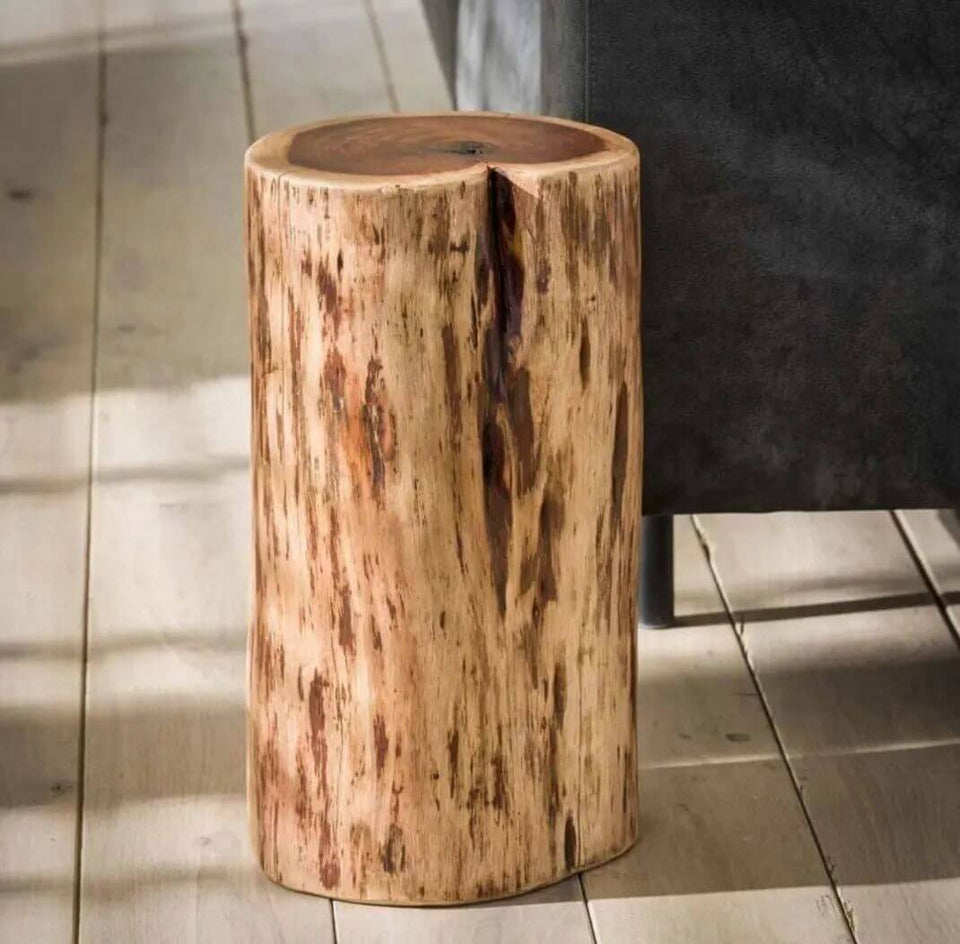 Acacia Tree Trunk Side Table