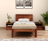 Sublime Shisham Single Bed (Honey Finish)