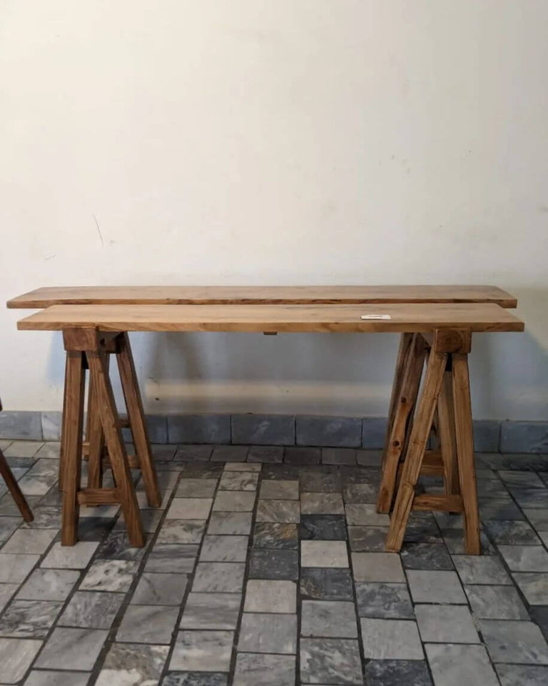 Rustic 8-Legged Entryway Console