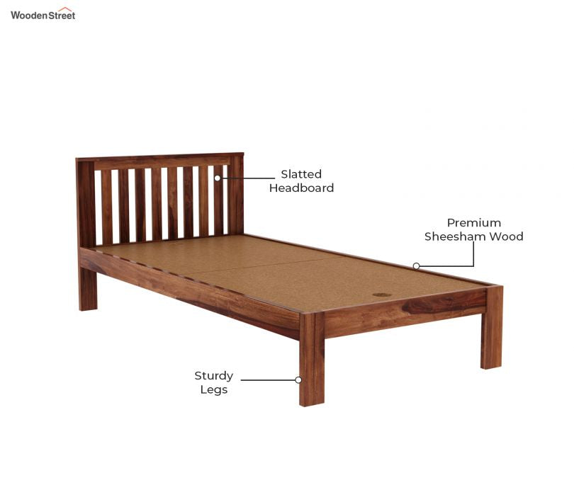 Venus shisham Single Bed (Honey Finish)