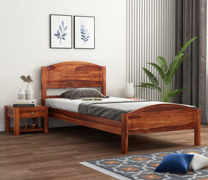 Zoey Single Bed (Honey Finish)