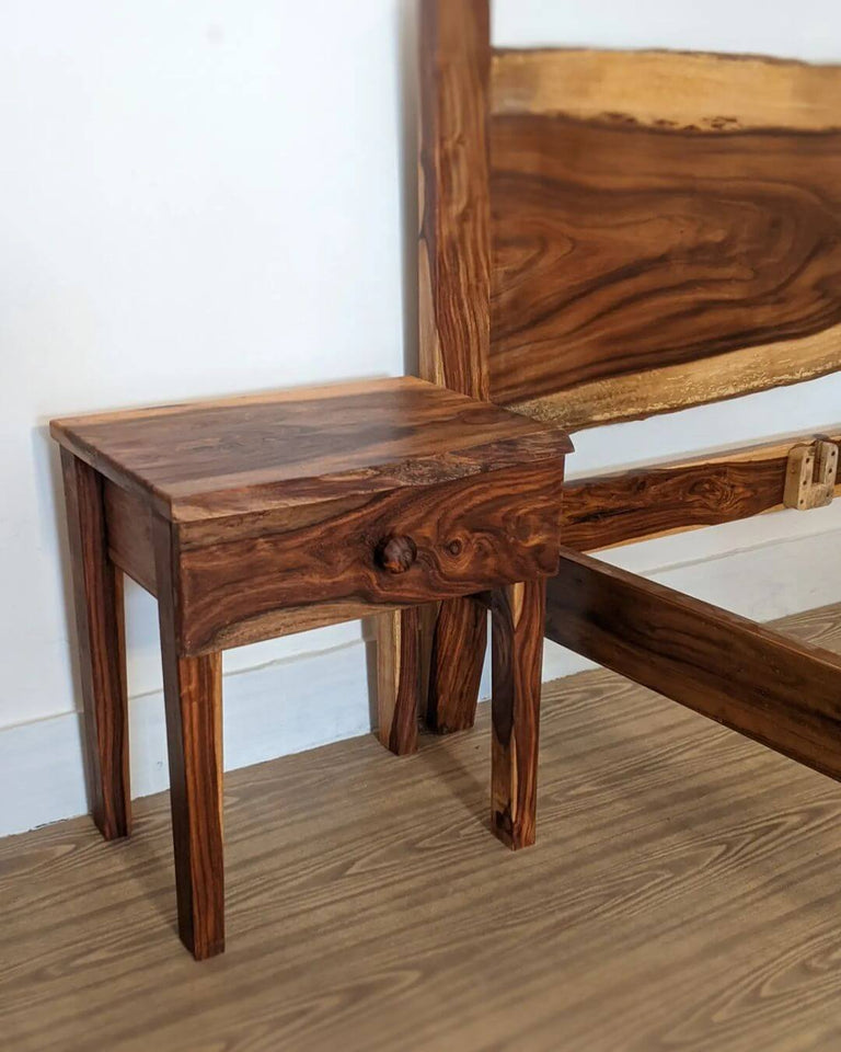 Live Edge Wooden Bed