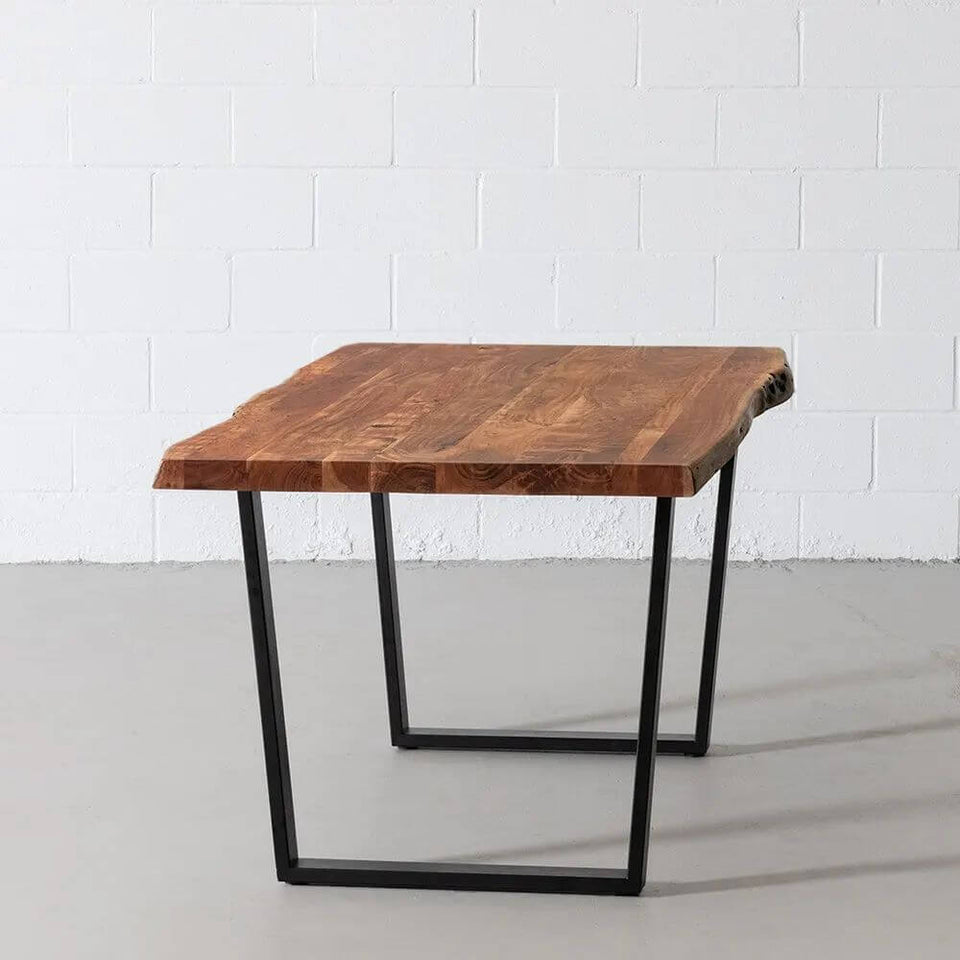 Acacia Natural Wood Live Edge Dining Table