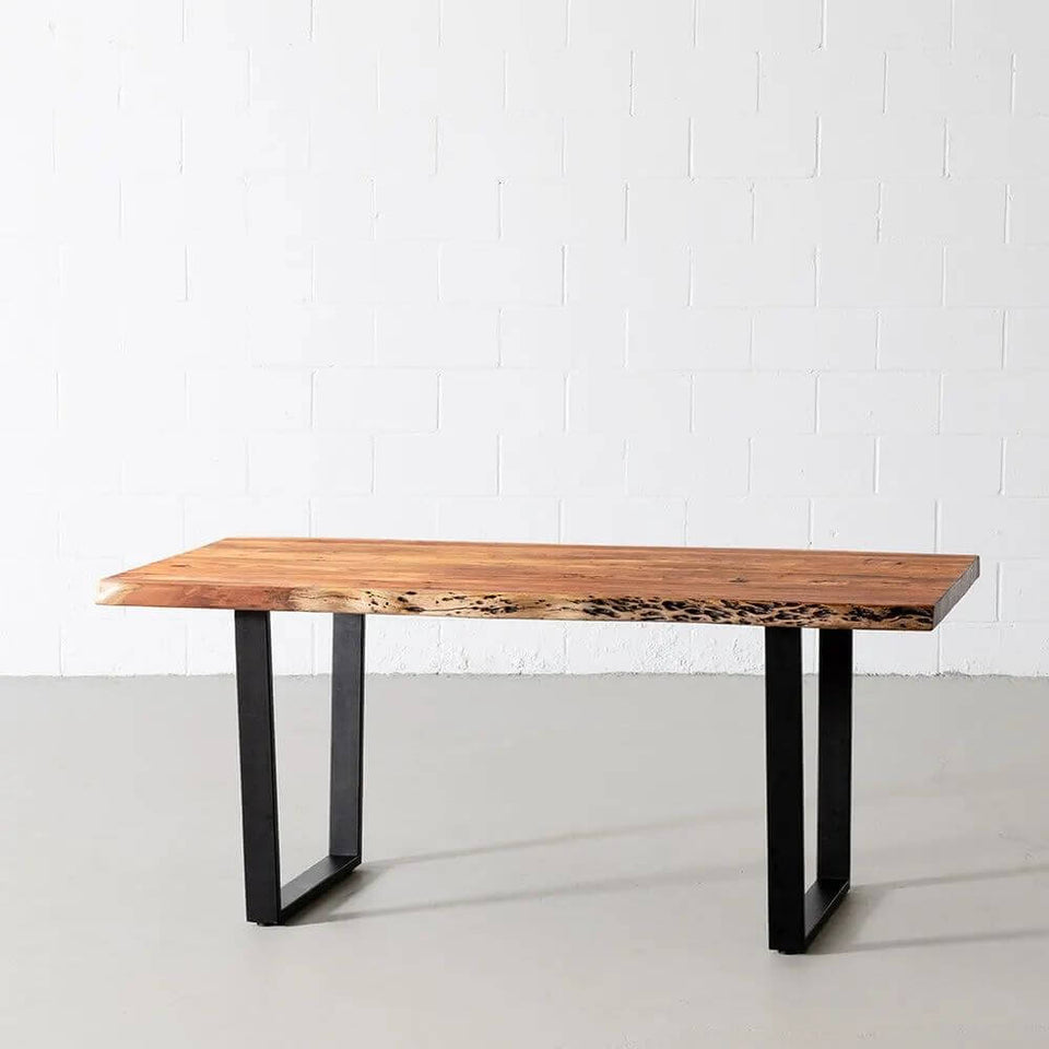 Acacia Natural Wood Live Edge Dining Table