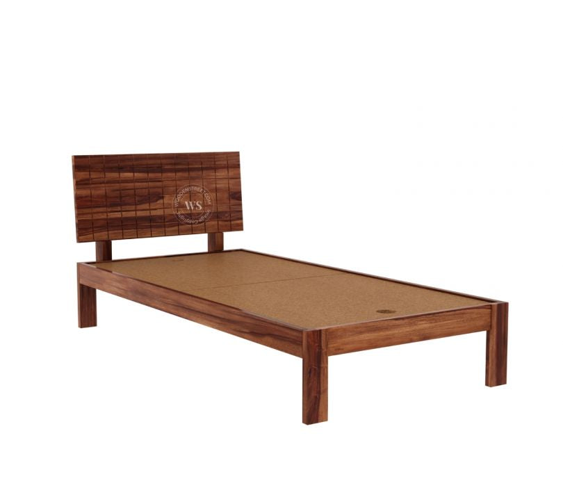 Sublime Shisham Single Bed (Honey Finish)
