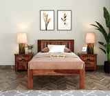 Venus shisham Single Bed (Honey Finish)