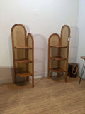 Rattan Corner Shelves