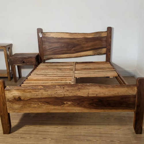 Live Edge Wooden Bed