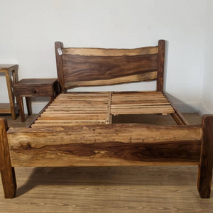 Live Edge Wooden Bed