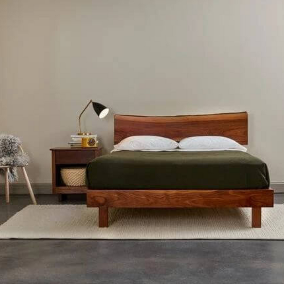 Live Edge Wooden Bed