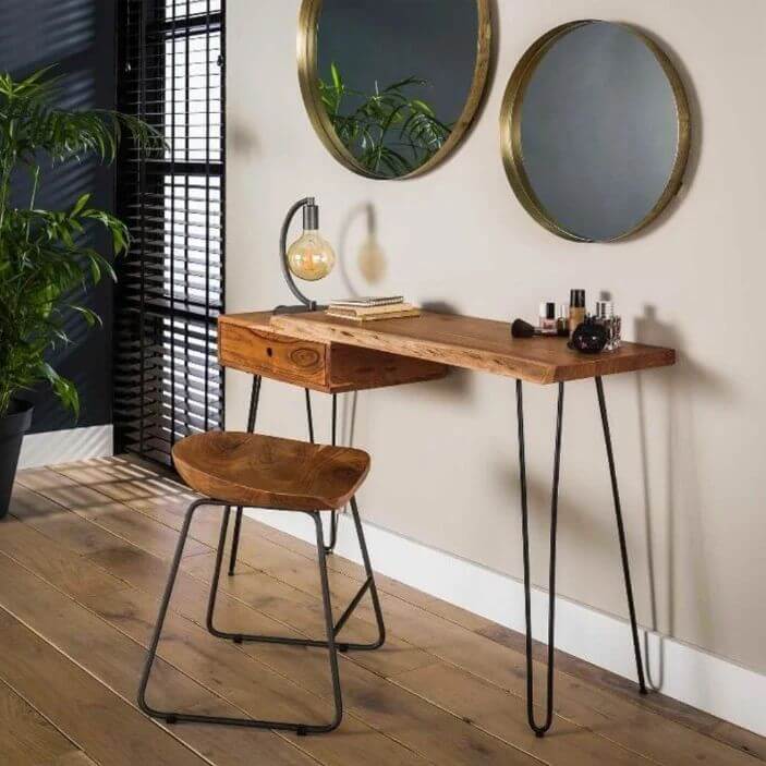 Live Edge Multi-purpose Wooden Desk