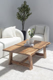 Acacia Coffee Table (Wooden Base)