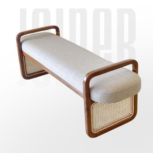Sufi Rattan Bench