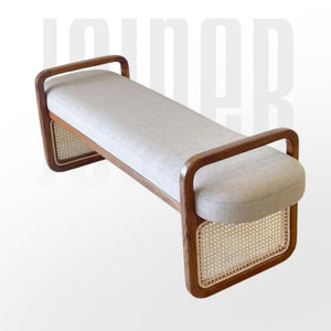 Sufi Rattan Bench